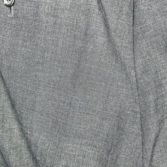 Lauren Ralph Lauren Wool Blend Dress Pants Gray Pleated Trousers 36x32 Cuffed - Picture 8 of 9